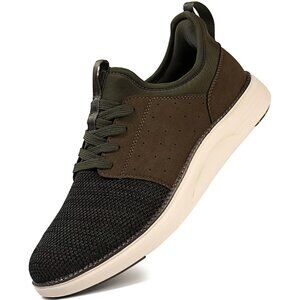 ⚡Men Green Dress Fashion Lightweight Breathable Laceless Athletic Sneakers